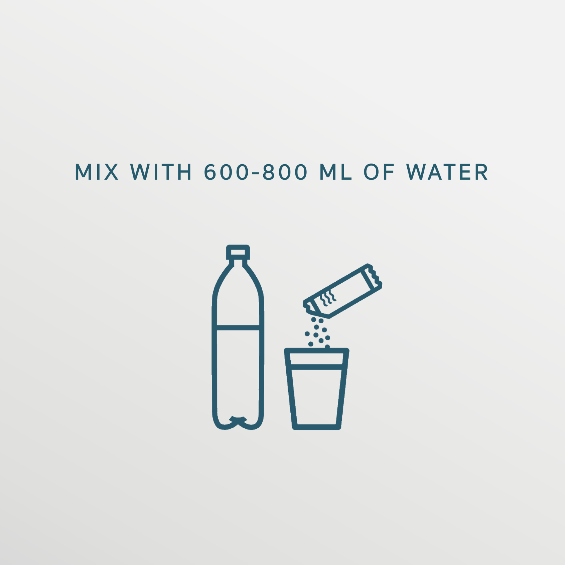 SALTE Electrolytes - How to use - Mix with 600-800ml of water